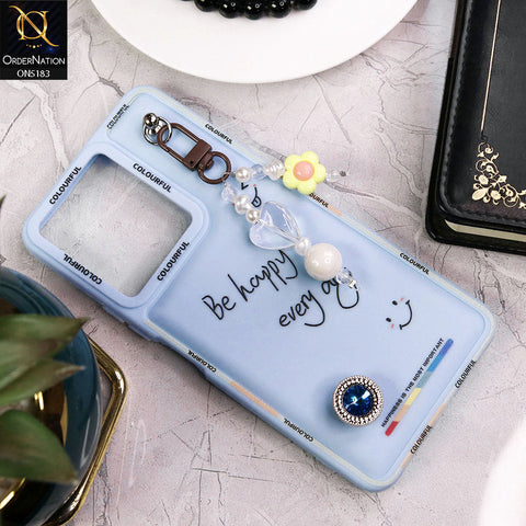 Vivo Y36 4G Cover - Blue - New Colorful Candy Colors Happiness Series Soft Protective Case