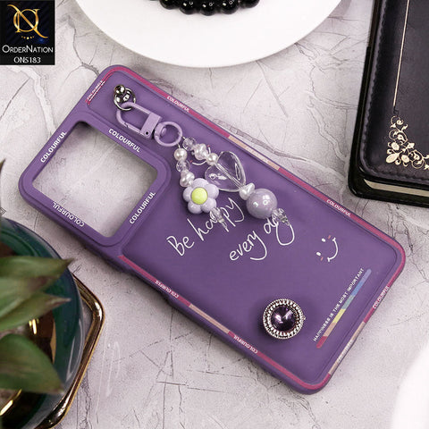 Vivo Y27s Cover - Purple - New Colorful Candy Colors Happiness Series Soft Protective Case