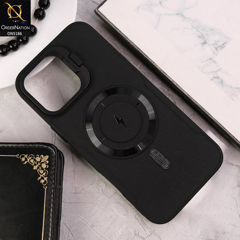 IPhone 13 Pro Max Cover - Black - New Original MagSafe Magnetic Camera Kickstand Case
