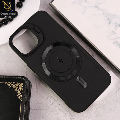 IPhone 15 Cover - Black - New Original MagSafe Magnetic Camera Kickstand Case