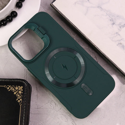 IPhone 16 Cover - Dark Green - New Original MagSafe Magnetic Camera Kickstand Case