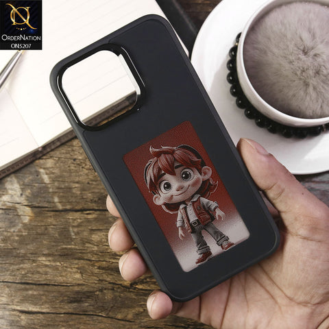 iPhone 14 Pro Max Cover - Black - New Tecnology Four-Color E-ink Screen NFC DIY Phone Case