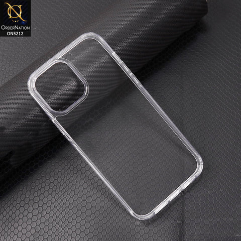 iPhone 12 Pro Max Cover - Transparent - Neo Hybrid Crystal Series Transparent Protective Soft Borders Case