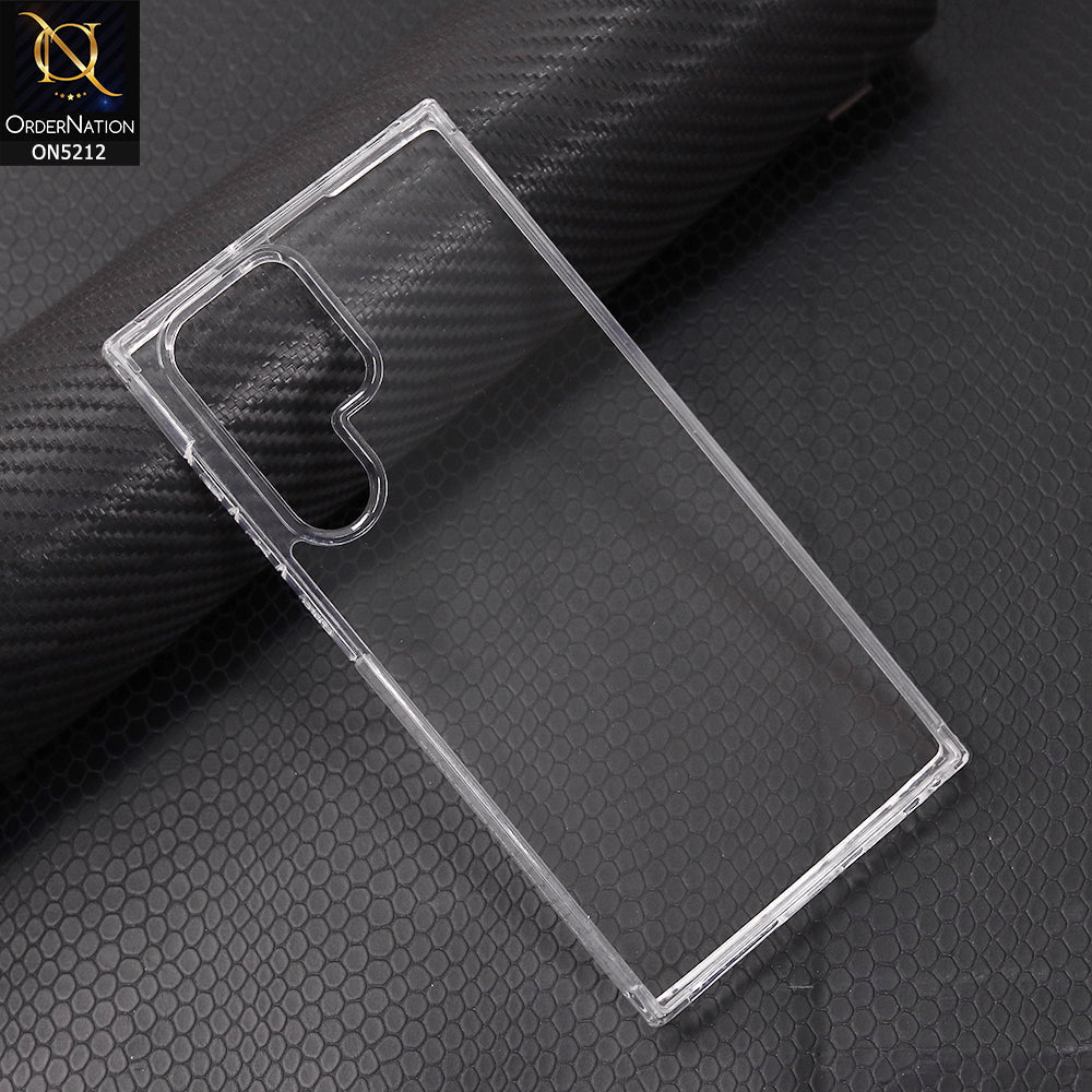 Samsung Galaxy S23 Ultra Cover - Transparent - Neo Hybrid Crystal Series Transparent Protective Soft Borders Case