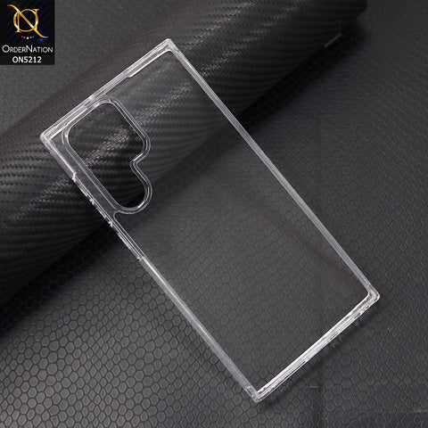 Samsung Galaxy S23 Ultra Cover - Transparent - Neo Hybrid Crystal Series Transparent Protective Soft Borders Case