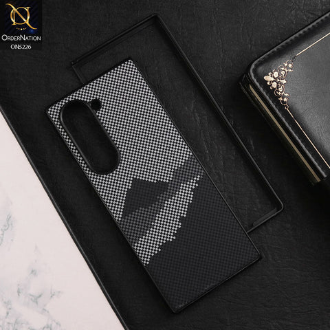 Samsung Galaxy Z Fold 6 5G Cover - Design1 - New Carbon Fiber Texture Trendy Design PC Hard Protective Case