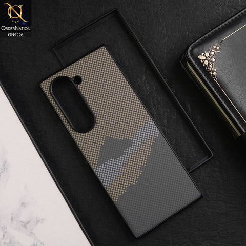Samsung Galaxy Z Fold 6 5G Cover - Design3 - New Carbon Fiber Texture Trendy Design PC Hard Protective Case