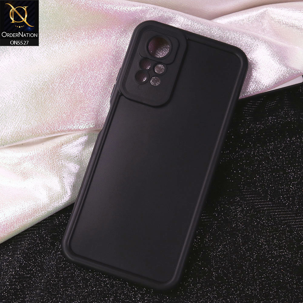 Xiaomi Redmi Note 11E Pro Cover - Black - Soft Silicone Case With Round Bumper Matte TPU Shockproof Cover