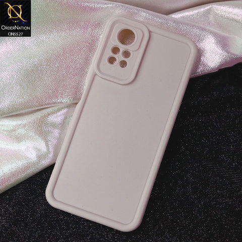 Xiaomi Redmi Note 11 Pro Cover - Off White -Soft Silicone Case With Round Bumper Matte TPU Shockproof Cover