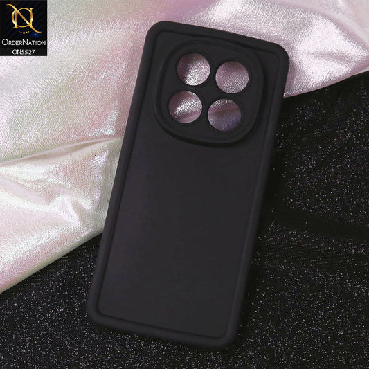 Xiaomi Redmi Note 14 Pro 4G Cover - Black - Soft Silicone Case With Round Bumper Matte TPU Shockproof Cover