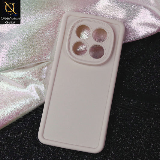 Xiaomi Redmi Note 14 Pro 4G Cover - Off White -Soft Silicone Case With Round Bumper Matte TPU Shockproof Cover