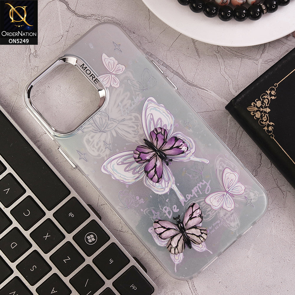 iPhone 12 Pro Max Cover - Design 2 - New Love Butterfly Series Soft Border Protective Case
