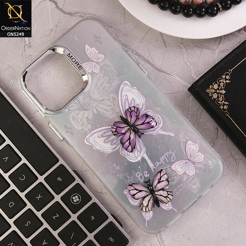 iPhone 12 Pro Max Cover - Design 2 - New Love Butterfly Series Soft Border Protective Case