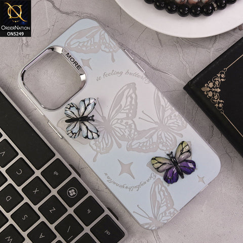 iPhone 12 Pro Max Cover - Design 5 - New Love Butterfly Series Soft Border Protective Case