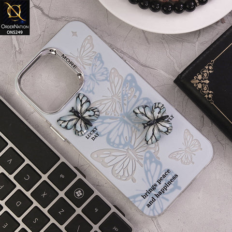 iPhone 15 Pro Max Cover - Design 4 - New Love Butterfly Series Soft Border Protective Case