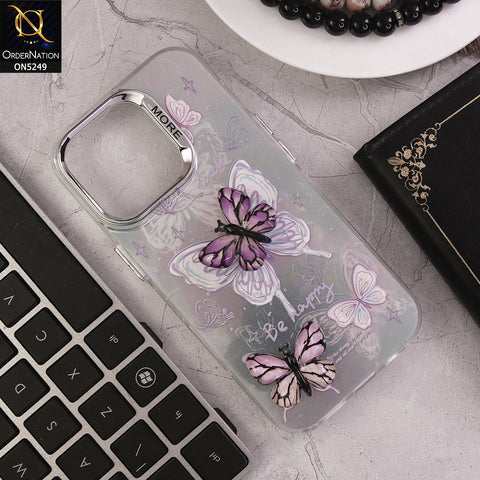 iPhone 16 Pro Cover - Design 2 - New Love Butterfly Series Soft Border Protective Case