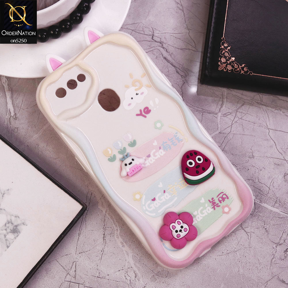 Oppo A5s Cover - Design 6 - Cute 3D Cartoon Soft Silicon Helix Soft Borders Camera Protection Case