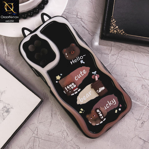 Oppo A54 4G Cover - Design 1 - Cute 3D Cartoon Soft Silicon Helix Soft Borders Camera Protection Case
