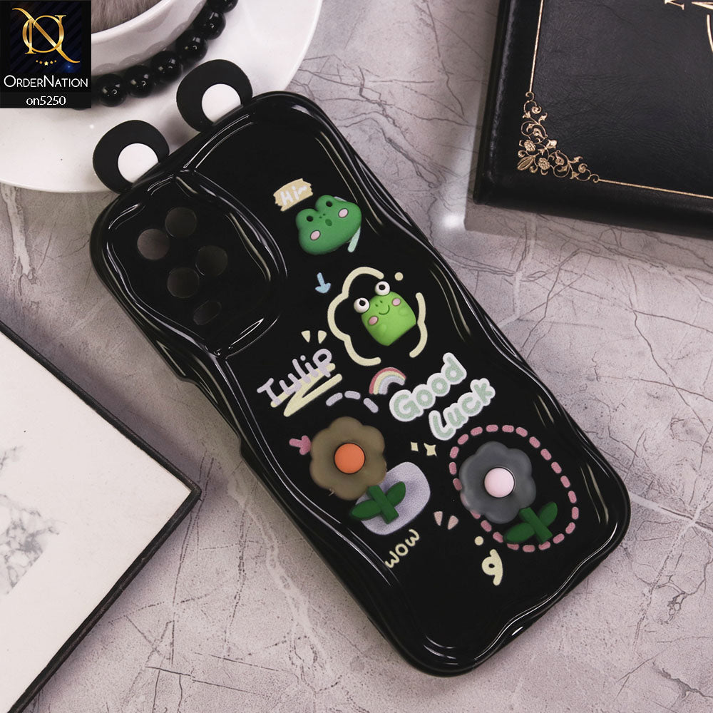 Oppo A54 4G Cover - Design 2 - Cute 3D Cartoon Soft Silicon Helix Soft Borders Camera Protection Case