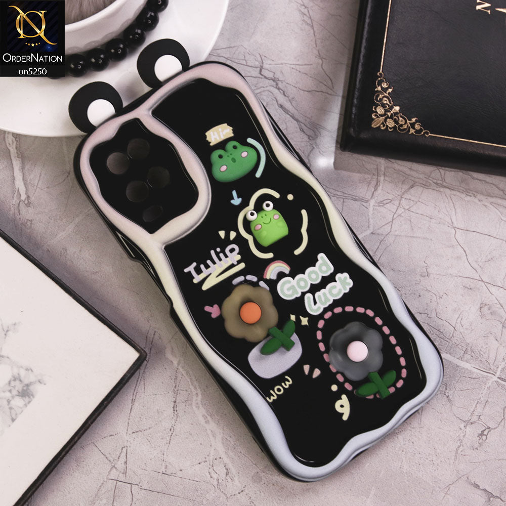 Oppo A54 4G Cover - Design 3 - Cute 3D Cartoon Soft Silicon Helix Soft Borders Camera Protection Case