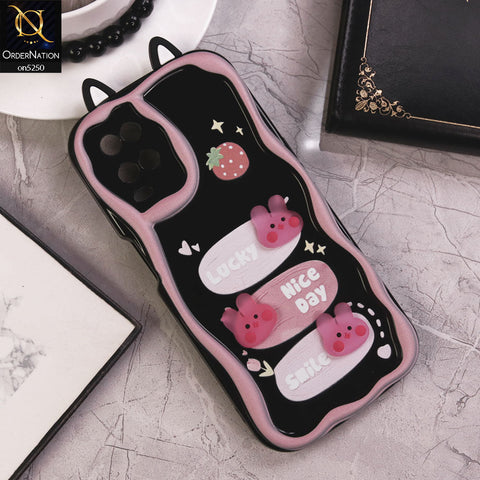 Oppo A54 4G Cover - Design 4 - Cute 3D Cartoon Soft Silicon Helix Soft Borders Camera Protection Case