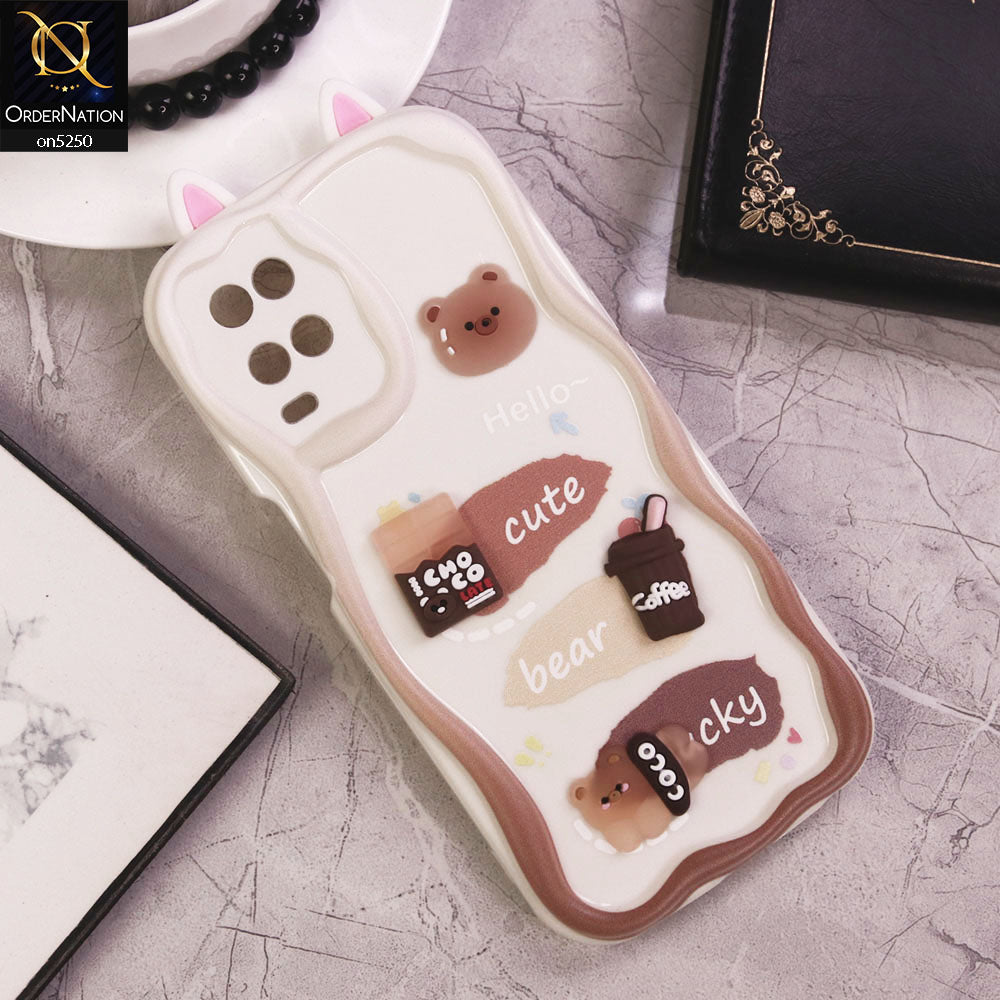 Oppo A54 4G Cover - Design 5 - Cute 3D Cartoon Soft Silicon Helix Soft Borders Camera Protection Case
