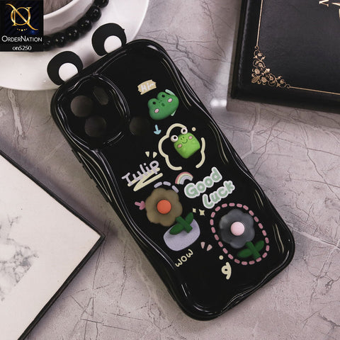 Xiaomi Poco C50 Cover - Design 2 - Cute 3D Cartoon Soft Silicon Helix Soft Borders Camera Protection Case