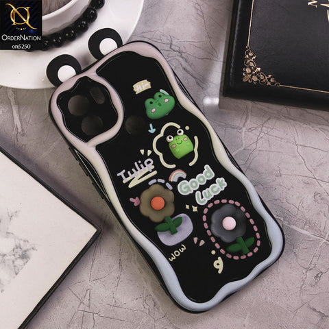 Xiaomi Redmi A1 Cover - Design 3 - Cute 3D Cartoon Soft Silicon Helix Soft Borders Camera Protection Case