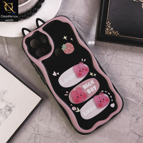Xiaomi Poco C50 Cover - Design 4 - Cute 3D Cartoon Soft Silicon Helix Soft Borders Camera Protection Case