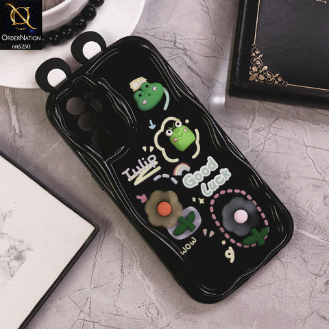 Oppo Reno 6 Cover - Design 2 - Cute 3D Cartoon Soft Silicon Helix Soft Borders Camera Protection Case