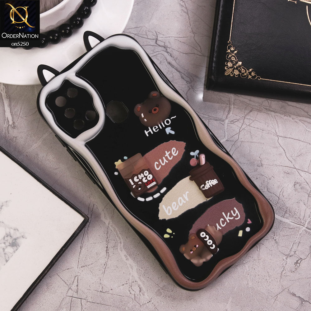 Samsung Galaxy A21s Cover - Design 1 - Cute 3D Cartoon Soft Silicon Helix Soft Borders Camera Protection Case