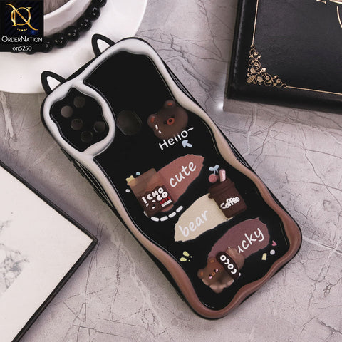 Samsung Galaxy A21s Cover - Design 1 - Cute 3D Cartoon Soft Silicon Helix Soft Borders Camera Protection Case