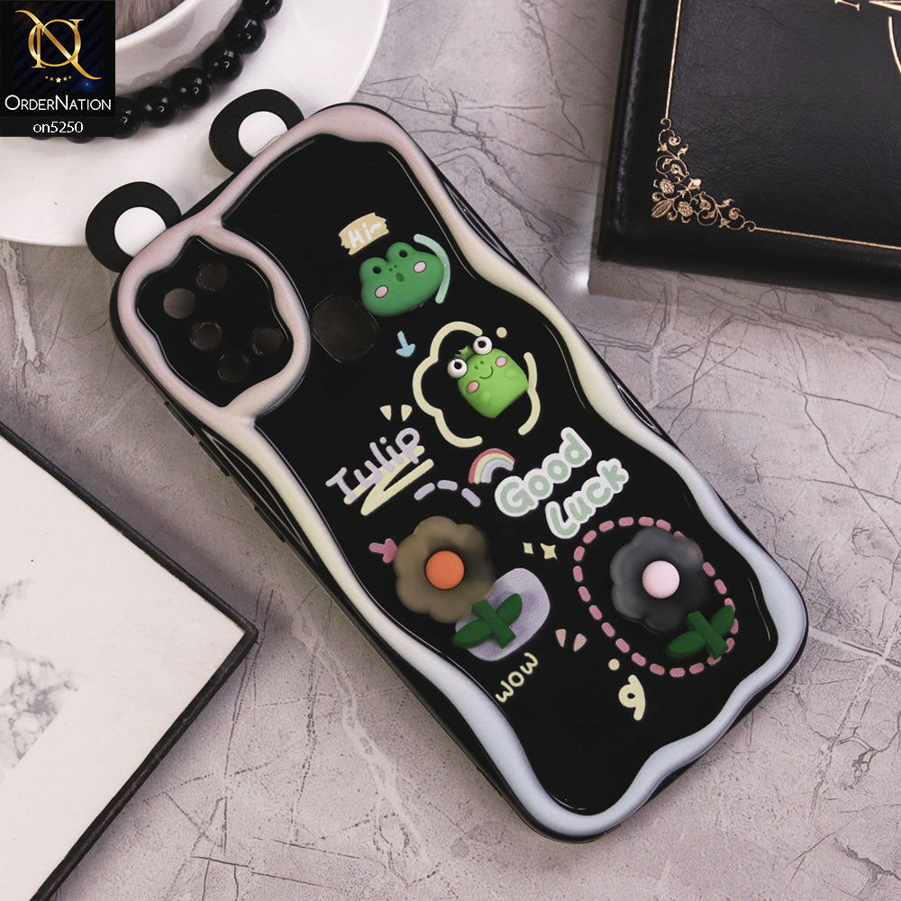 Samsung Galaxy A21s Cover - Design 3 - Cute 3D Cartoon Soft Silicon Helix Soft Borders Camera Protection Case