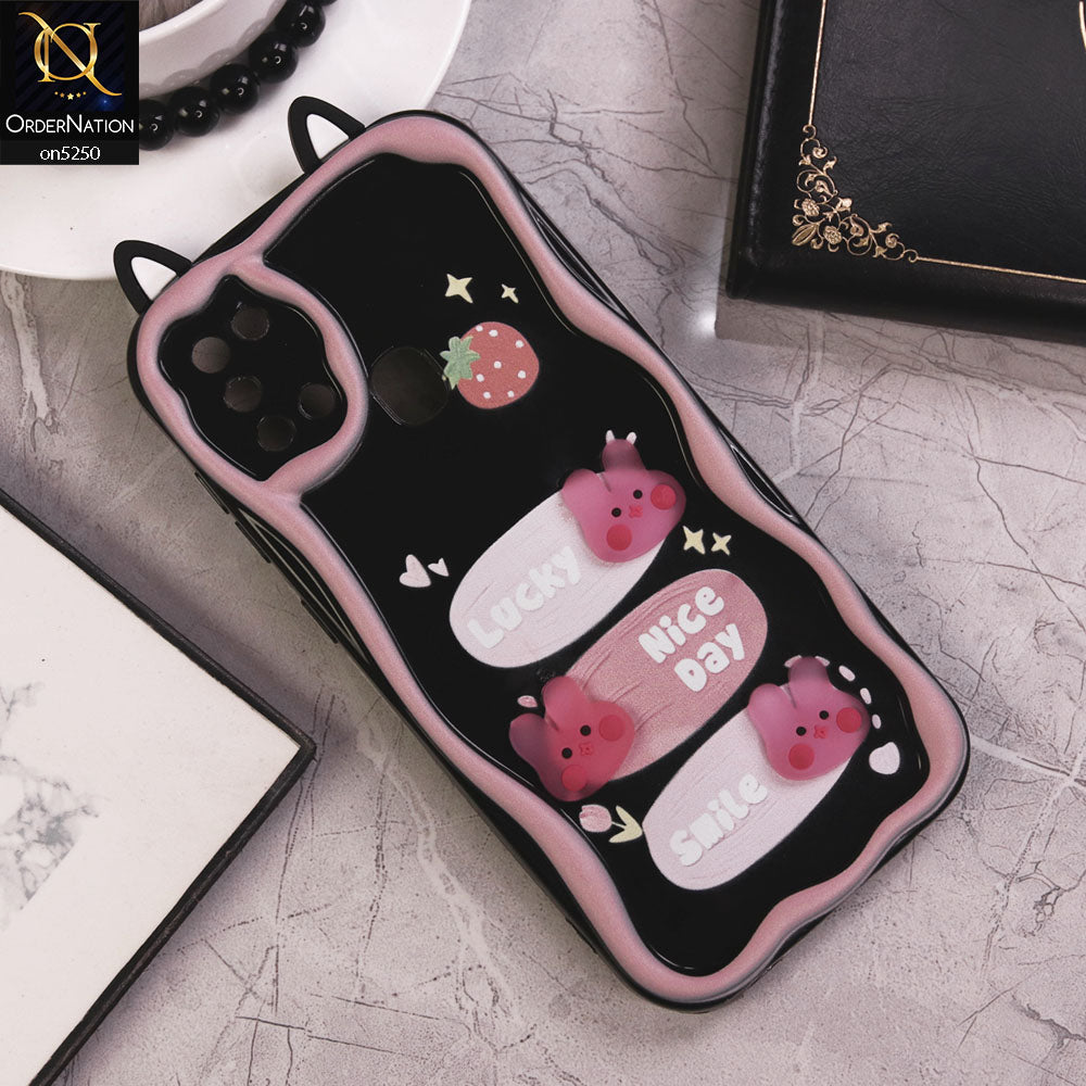 Samsung Galaxy A21s Cover - Design 4 - Cute 3D Cartoon Soft Silicon Helix Soft Borders Camera Protection Case