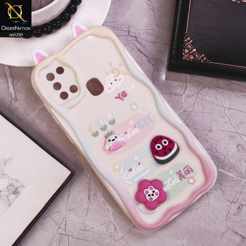 Samsung Galaxy A21s Cover - Design 6 - Cute 3D Cartoon Soft Silicon Helix Soft Borders Camera Protection Case
