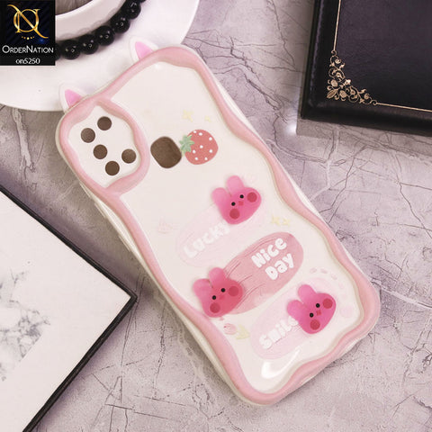 Samsung Galaxy A21s Cover - Design 7 - Cute 3D Cartoon Soft Silicon Helix Soft Borders Camera Protection Case