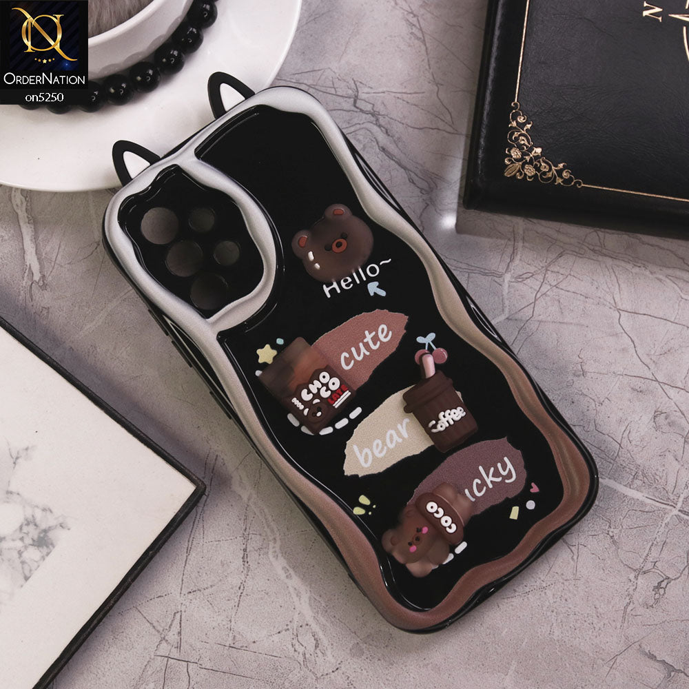 Samsung Galaxy A32 Cover - Design 1 - Cute 3D Cartoon Soft Silicon Helix Soft Borders Camera Protection Case