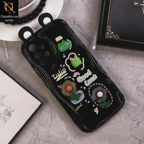 Samsung Galaxy A32 Cover - Design 2 - Cute 3D Cartoon Soft Silicon Helix Soft Borders Camera Protection Case