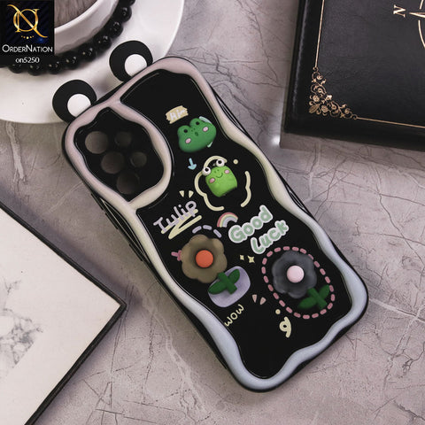 Samsung Galaxy A32 Cover - Design 3 - Cute 3D Cartoon Soft Silicon Helix Soft Borders Camera Protection Case