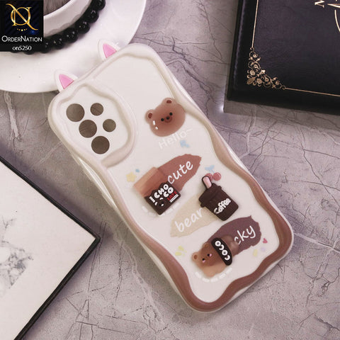 Samsung Galaxy A32 Cover - Design 5 - Cute 3D Cartoon Soft Silicon Helix Soft Borders Camera Protection Case