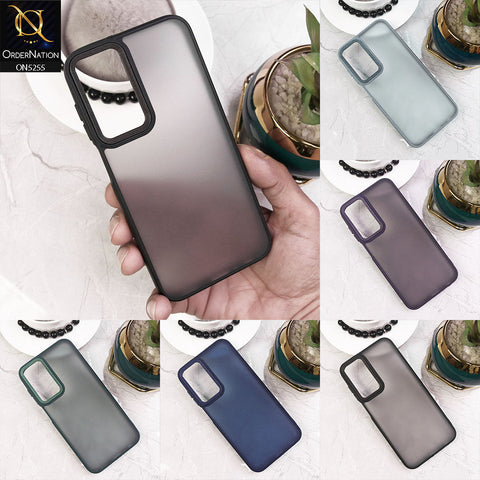 Infinix Hot 40 Cover - Black - New Color Translucent Matte Shockproof Soft Borders Case