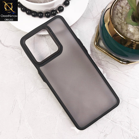 Oppo A94 Cover - Black - New Color Translucent Matte Shockproof Soft Borders Case