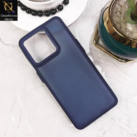 Oppo F19 Pro Cover - Blue - New Color Translucent Matte Shockproof Soft Borders Case