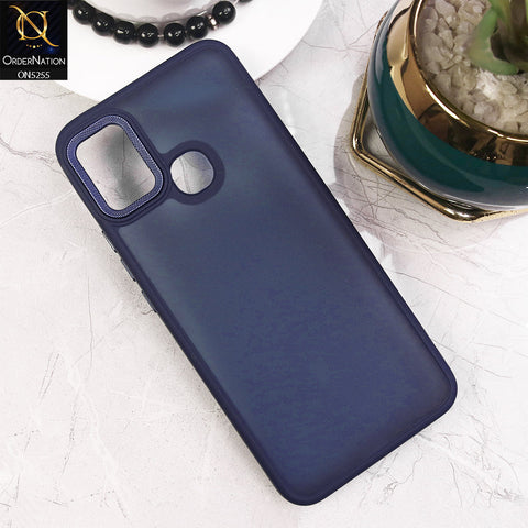 Infinix Hot 9 Play Cover - Blue - New Color Translucent Matte Shockproof Soft Borders Case
