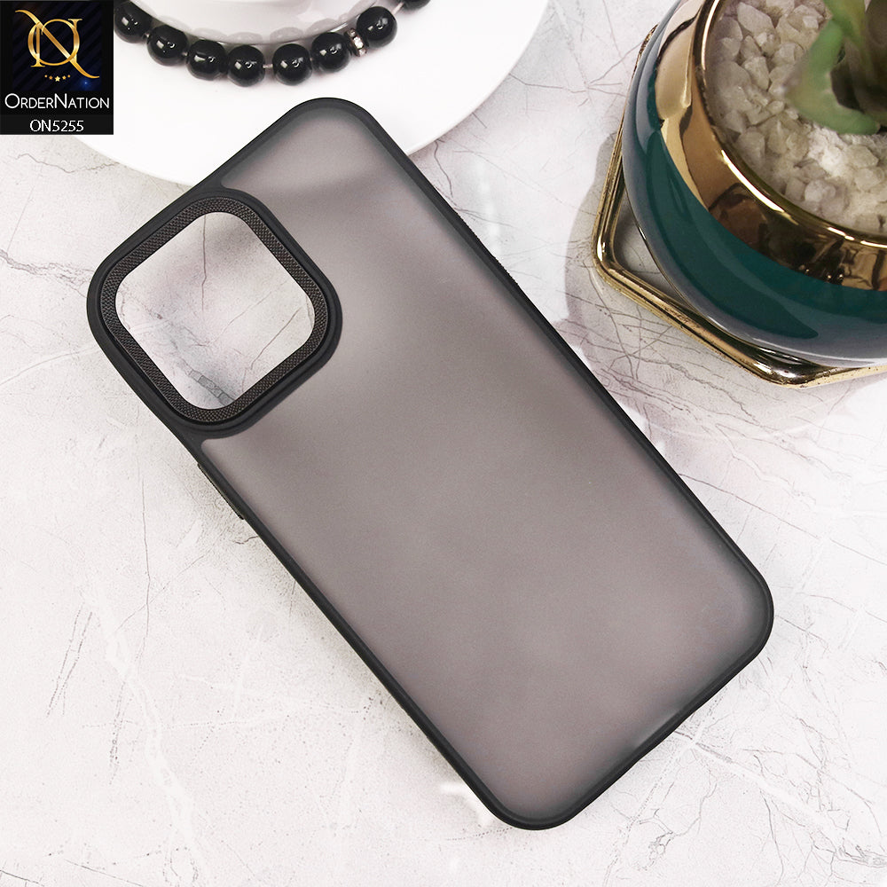 iPhone 14 Pro Max Cover - Black - New Color Translucent Matte Shockproof Soft Borders Case