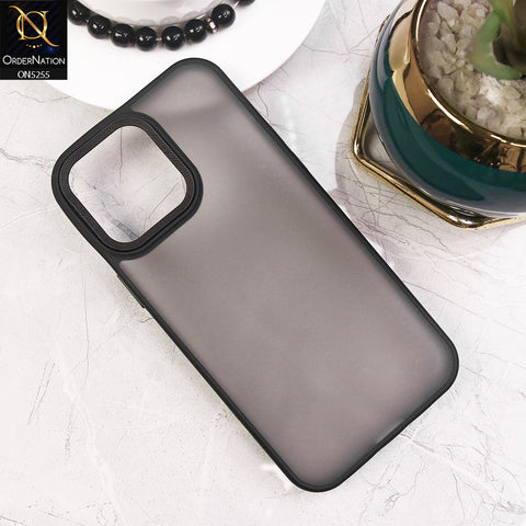 iPhone 14 Pro Max Cover - Black - New Color Translucent Matte Shockproof Soft Borders Case