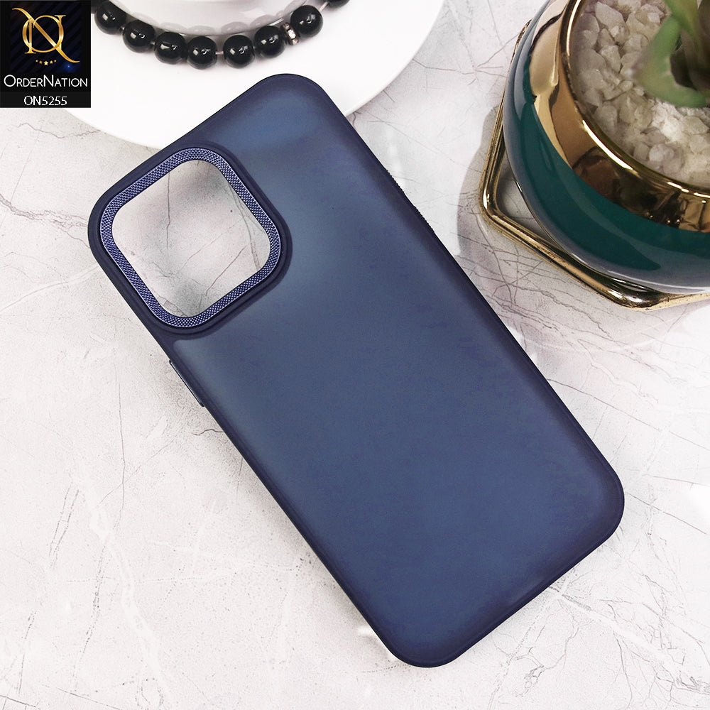 iPhone 15 Pro Max Cover - Blue - New Color Translucent Matte Shockproof Soft Borders Case