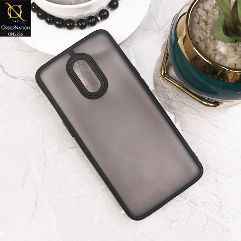 OnePlus 6T Cover - Black - New Color Translucent Matte Shockproof Soft Borders Case