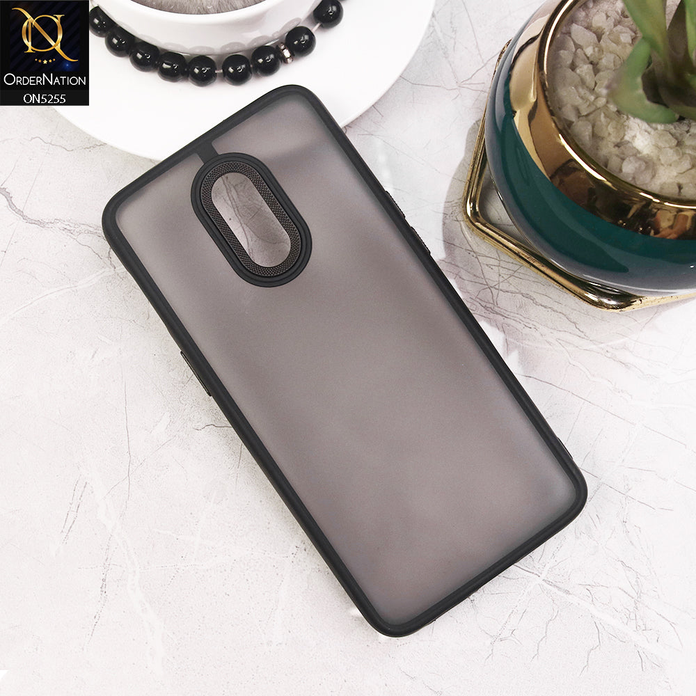 OnePlus 7 Cover - Black - New Color Translucent Matte Shockproof Soft Borders Case