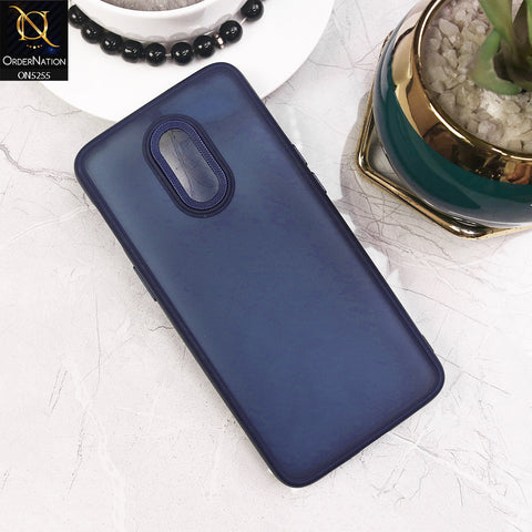 OnePlus 7 Cover - Blue - New Color Translucent Matte Shockproof Soft Borders Case